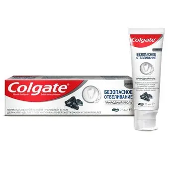 Colgate Безопасное отбеливание Природный уголь 75 мл