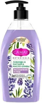 Camay Гель для душа и пена для ванны Лаванда, Магний, Масло оливы 750 мл