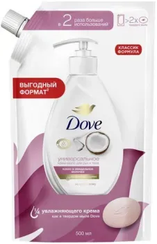 Dove Мыло жидкое Кокос и миндальное молочко 500 мл