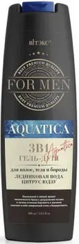Belita Гель-душ For MEN Aquatica Ледниковая вода и цитрус юдзу 400 мл