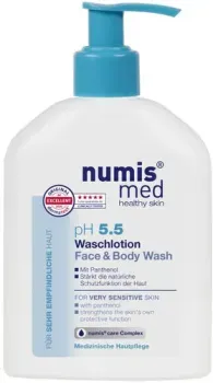 Numis med Гель очищающий для лица и тела pH5.5 для чувствит. кожи с пантенолом 200 мл