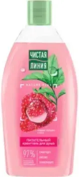 Чистая линия Гель для душа Питательный Сладкая клубника и мята 750 мл
