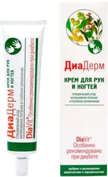 DiaVit Крем для рук и ногтей ДиаДерм интенсивное питание и увлажнение 75 мл