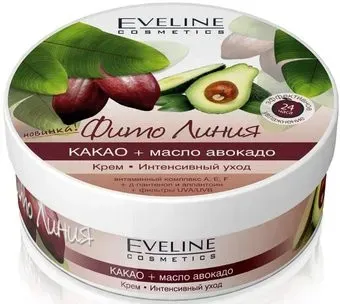 Eveline Cosmetics Крем для тела Фито линия какао+масло авокадо интенсивный уход 210 мл
