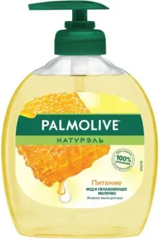Palmolive Мыло жидкое Натурэль питание мед и увлажняющее молочко 300 мл