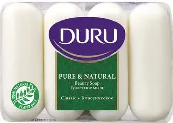 Duru Мыло Pure&Natural Классическое 4x85 г