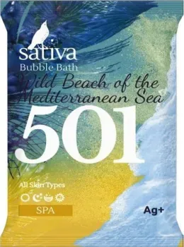 Sativa Пена для ванны №501 Дикий пляж Средиземного моря 15 г