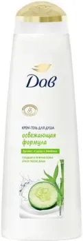 Dove Крем-гель для душа освежающая формула с ароматом огурца и бамбука 380 мл