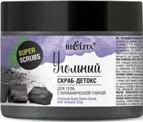 Belita Угольный скраб-детокс для тела с вулканической глиной 300 г