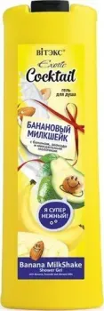 Витэкс Гель для душа банановый милкшейк с бананом, авокадо и миндальным молочком 500 мл