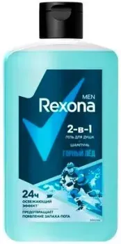 Rexona Гель для душа и шампунь Men 2 в 1 Горный лед 490 мл