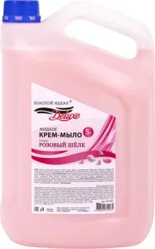 Золотой идеал Мыло жидкое Deluxe Розовый шелк 607498 5 л