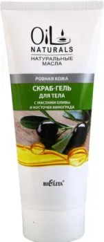 Belita Скраб для тела Oil Naturals с маслами Оливы и Косточек винограда Ровная кожа 200 мл