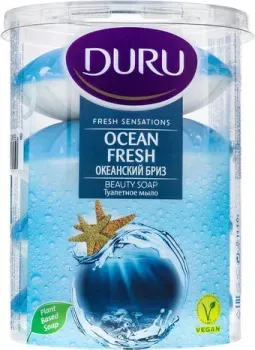 Duru Мыло туалетное Fresh Sensation Океанский бриз 4х100 г