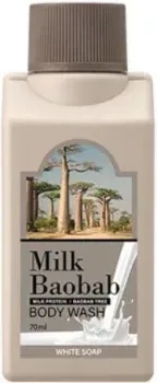 Milk Baobab Гель для душа Body Wash White Soap Travel Edition 70 мл