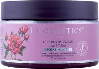 L'Cosmetics Скраб для тела Соляной Роза в молоке 250 мл