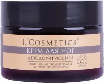 L'Cosmetics Крем для ног Дезодорирующий с эфирным маслом нероли и экстрактом коры дуба 100 мл
