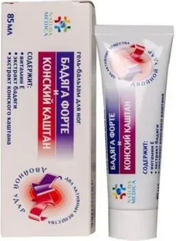 Natura Medica Гель для ног Бадяга форте и Конский каштан 85 мл