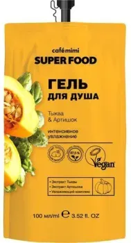Cafe Mimi Гель для душа Le Cafe de Beaute Super Food Тыква&Артишок 100 мл