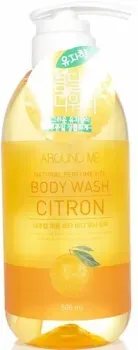 Welcos Гель для душа Around Me Natural Perfume Vita Body Wash Citron с эк-том цитрона 500 мл