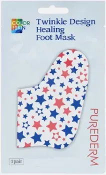 Purederm Маска для ног Twinkle Design Healing Foot Mask звездочки 26 г