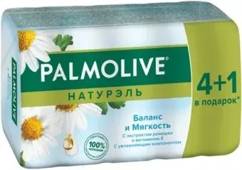 Palmolive Набор мыла Натурэль. Баланс и Мягкость с экстрактом ромашки и витамином Е 5x70 г