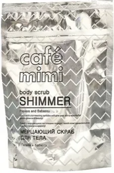 Cafe Mimi Скраб для тела de Beaute Cafe mimi мерцающий сухой Папайя и бабассу 150 г