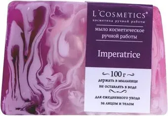 L'Cosmetics Мыло твердое Ручной работы Imperatrice по мотивам D&G 100 г