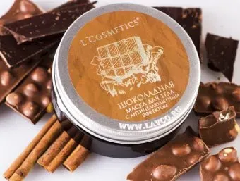 L'Cosmetics Маска для тела Шоколадная с антицеллюлитным эффектом 150 г