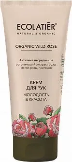 Ecolatier Крем для рук Green Wild Rose Молодость & Красота 100 мл