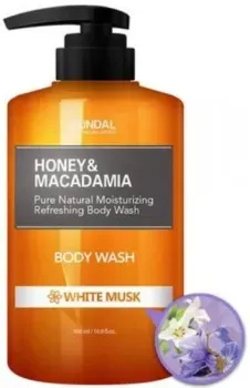 Kundal Гель для душа Honey & Macadamia Body Wash White Musk 500 мл