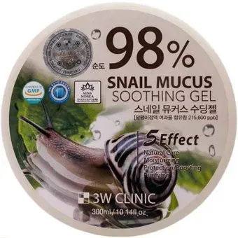 3W Clinic Гель для тела Snail Soothing Gel 98% универсальный 300 мл