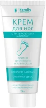 Family Cosmetics Крем для ног С экстрактом конского каштана и экстрактом дуба 110 мл