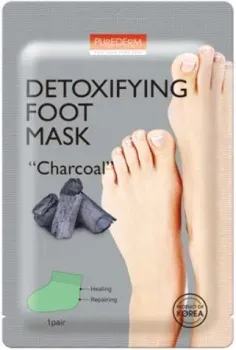 Purederm Маска для ног Detoxifying Foot Mask Charcoal 34 г