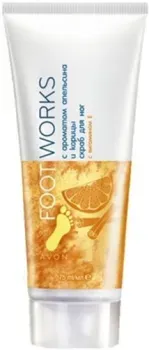 Avon Скраб для ног Апельсин и корица 75 мл