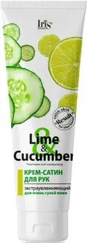 Iris Cosmetic Крем для рук Lime & Cucumber Сатин экстраувлажняющий для очень сухой кожи 100 мл