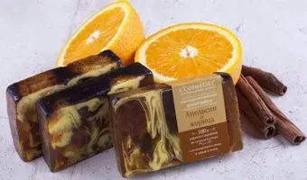 L'Cosmetics Мыло твердое Ручной работы Апельсин с корицей 100 г