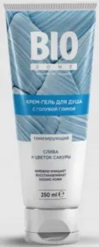 BioZone Гель для душа С голубой глиной сливой и цветком сакуры 250 мл