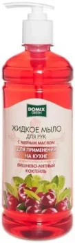 Domix Green Professional Мыло жидкое Green Вишнево-мятный коктейль с мятным маслом 700 мл