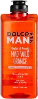 Dolce Milk Гель для душа Mad Wild Orange 3в1 для тела лица и волос 460 мл
