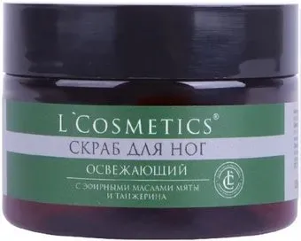 L'Cosmetics Скраб для ног Освежающий с эфирными маслами мяты танжерина (100 мл)