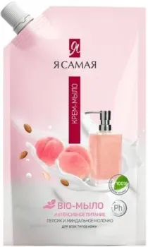Я самая Крем-мыло Bio Персик и миндальное молочко 500 мл