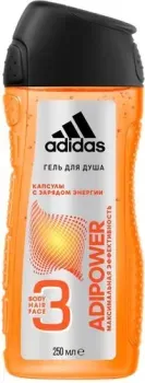 Adidas Гель для душа Adipower 3 в 1 250 мл