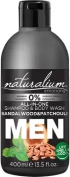 Naturalium Гель для душа Men All-in-One Сандаловое дерево пачули 400 мл
