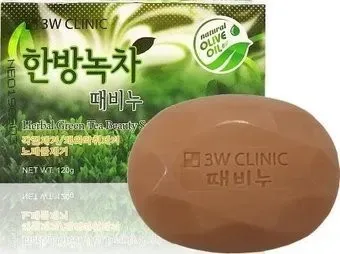 3W Clinic Мыло Herbal Green Tea Beauty Soap 120 г