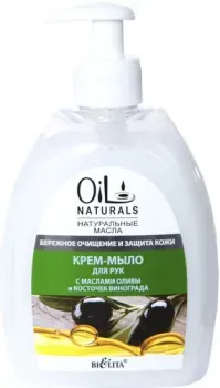 Belita Крем-мыло Oil Naturals с маслами оливы и косточек виногр. 400 мл