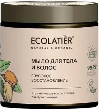 Ecolatier Мыло для тела и волос Green Argana глубокое восстановлен. 350 мл