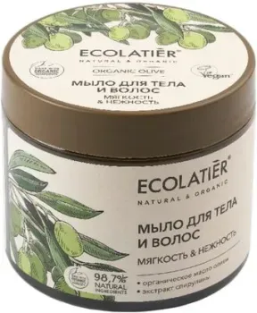 Ecolatier Мыло для тела и волос Green Olive Мягкость и Нежность 350 мл
