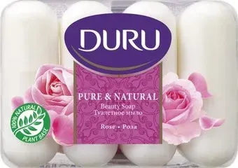 Duru Мыло Pure&Natural Роза 4x85 г