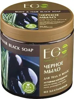 Ecological Organic Laboratorie Мыло жидкое Черное для тела и волос 450 мл